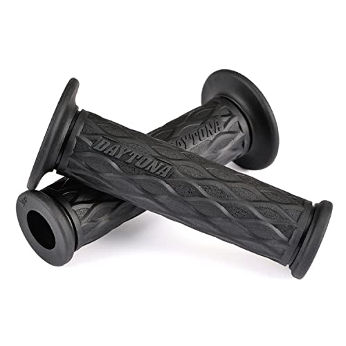 デイトナ(Daytona) グリッピーグリップ バイク用 グリップ ハンドル径Φ22.2用 125mm エンド貫通 GG-D-NAMI ブラック