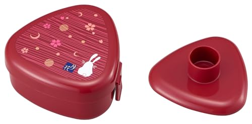 OSK 握らず作れるおにぎりケース おにぎらず レッド 290ml 押し型付き 電子レンジ対応 抗菌 可愛い お..
