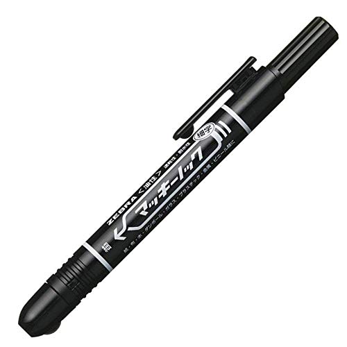 ゼブラ(ZEBRA) 油性ペン マッキーノック 細字 P-YYSS6-BK
