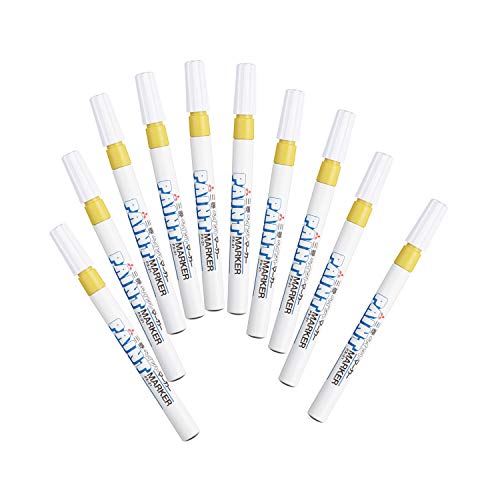 三菱鉛筆 ペイントマーカー 細字 黄 10本 PX21.2