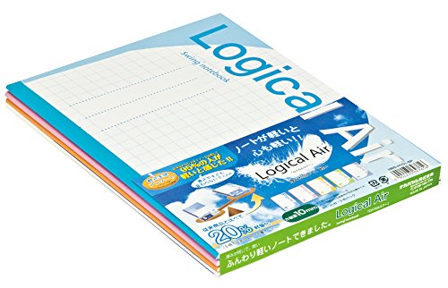 ナカバヤシ ノート ロジカルエアー軽量ノート 方眼10mm B5 5冊パック HB5-H101-5P