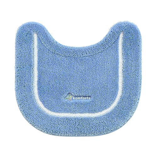 オカ(OKA) コムフォルタ6 トイレマット 約43cm×47cm ブルー (シンプル かわいい カジュアル 無地)