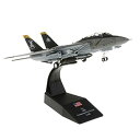 N/A 1/100 アメリカ F-14トムキャット 戦闘機 ダイキャスト 飛行機モデル 軍事模型 コレクション ギフト