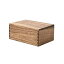 KIRIGEN 収納 ボックス 木製 蓋付き 木箱 ストッカー 小物収納 完成品 ブラウン