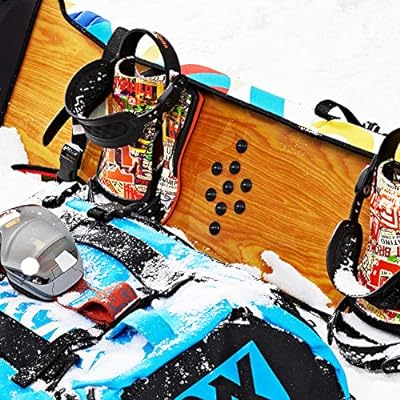 XCMAN Snowboard Round Stomp Pad スノーボード デッキパッド 滑り止め ストンプ パッド(素材:アルミニウム) (Black) 2