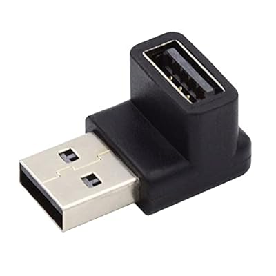 NFHK 10Gbps USB3.0 オス-メス 延長 パワーデータ ビデオアダプター 90度下向きタイプ