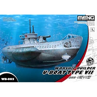 モンモデル 造艦師シリーズ ドイツ海軍 Uボート 7型 色分け済みプラモデル MWB003