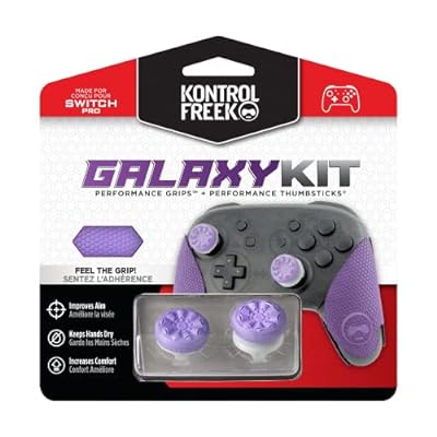 KontrolFreek Galaxy for Nintendo Switch Pro パフォーマンスサムスティックとパフォーマンスグリップ Galaxy purple