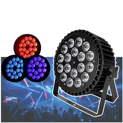 Bruce & Shark(ブルース・サメ) ステージライト LED 18x10W RGBWA+UV 舞台照明 ディスコライト ステージ照明 DMX512 7-10CH パーティライト スポットライト DJ disco light クラブライト di