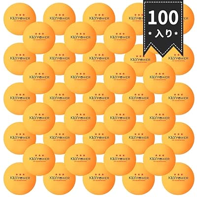 Homraku卓球ボール 練習用 試合用 ピンポン玉 ボール 専門三ツ星レベル 40mm プラスチック(ABS樹脂) (100個入り-黄)