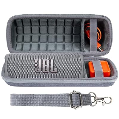 co2CREA 製 JBL Flip6/Flip5/Flip4 Bluetoothスピーカー用収納ケース (ハードケース, グレー ハードケース)