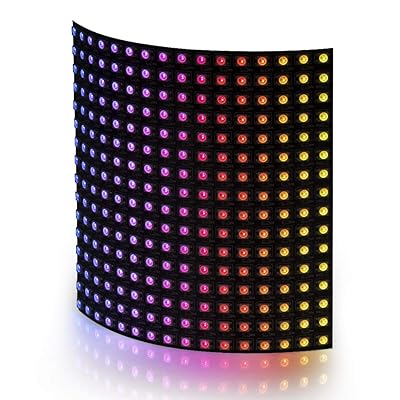 BTF-LIGHTING WS2812B ECO RGB合金ワイヤー 16X16cm 265ピクセル LEDマトリックスパネル 5050SMD デジタルフレキシブル 個別にアドレス指定可能 フルカラーLEDパネル DC5V