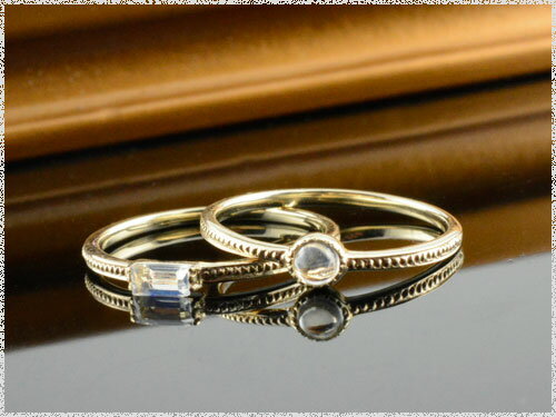 K10 リング バケットカット ブルームーン 指輪 ゴールド クラシカル 華奢 レディース 6月 誕生石 天然石 カラー かわいい おすすめ 重ねづけ バレンタイン ホワイトデー ギフト 誕生日 記念日