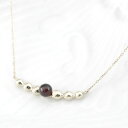 k10 ネックレス ガーネット レディース ラインネックレス ペンダント ホワイトゴールドk10 10k 10金 pendant シンプル 丸玉 記念 誕生日 天然石 ライン スキンジュエリー 1月誕生石