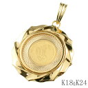純金 コインペンダント 馬 1/25オンス ツバル ホース コイン ペンダント 金貨 24金 k18枠付 24k ペンダントトップ 999.9 ゴールド $3コイン 英連邦ツバル政府発行 エリザベス レディース メンズ