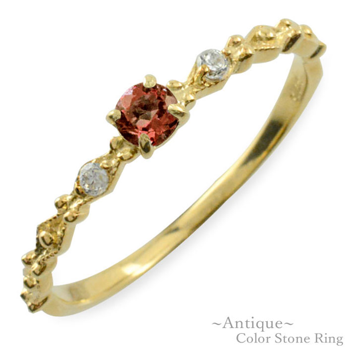 k10ガーネットリングダイヤモンド...