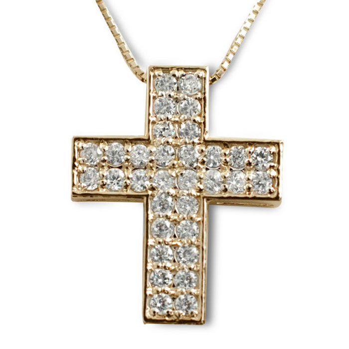 Rakuten - 【10%OFFクーポン配布中】 k18 ネックレス ダイヤモンド クロス レディース ゴールド ペンダント ピンクゴールド ダイヤ 18k 18金 pendant 記念 誕生日 十字架 母の日 誕生日