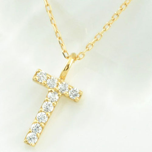 Rakuten - 【10%OFFクーポン配布中】 18金 ネックレス 【T】イニシャル ダイヤ レディース ダイヤモンド 華奢 k18 ペンダント アルファベット ネーム 18K イエローゴールド 重ねづけ チャーム 母の日 誕生日