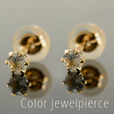 樂天商城 - 18金 ピアス ブルームーン ピンクゴールドk18 レディース スタッドピアス 18k k18 一粒ジュエル プチピアス 6月の誕生石 天然石 3mm 納期1週間 母の日 誕生日