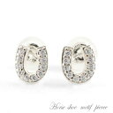 k18 18金 ピアス ダイヤモンド 記念日ダイヤ 馬蹄ピアス K18 ホワイトゴールド ダイヤモンド 0.10ct 18k ダイヤピアス スタッドピアス レディース