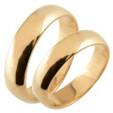 【10%OFFクーポン配布中】 ペアリング k18 リング 指輪 マリッジリング 18k 18金 PG ペア 2本 セット 甲丸 5mm 地金 ペア ピンクゴー...