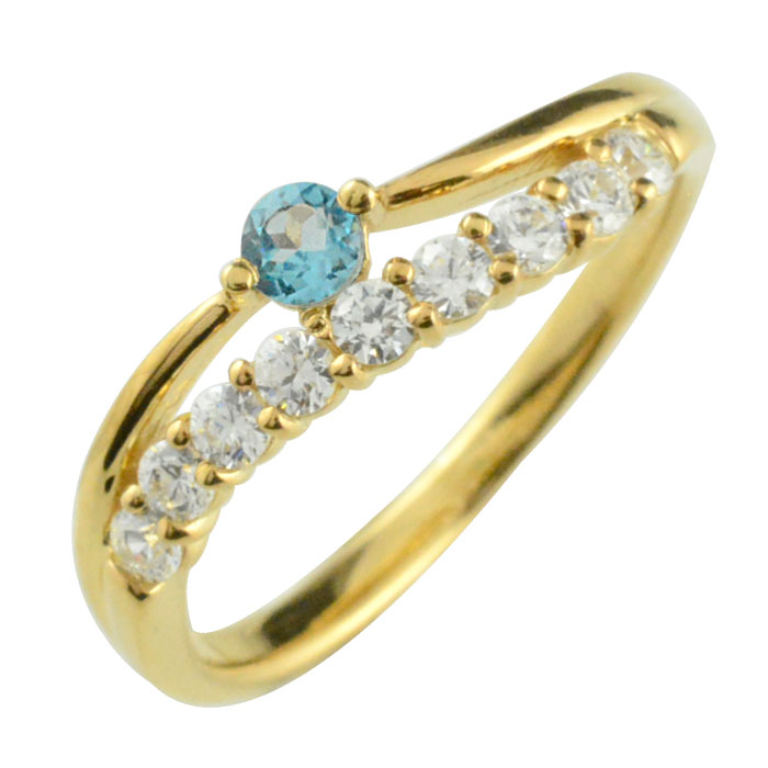 k18リングダイヤモンドブルートパ...