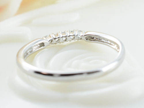 【ポイント10倍】 婚約指輪 結婚指輪 レディース ダイヤモンドリング エンゲージリング 指輪 k10 ダイヤモンドリング ピンキーリング 10k ホワイトゴールド ダイヤ 3