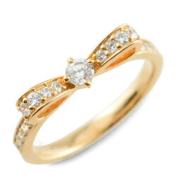 【10％OFFクーポン配布中】 k18 リング 婚約指輪 エンゲージリング 結婚指輪 ピンキーリング リボンリング ダイヤモンドエンゲージリング リボン ダイヤモンドリング 指輪 ダイヤモンド ピンクゴールドk18 ダイヤ レディース