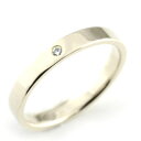 メンズ リング ダイヤモンド プラチナ ストレート 平打ち 地金リング ダイヤ ダイヤモンド 結婚指輪 ハンドメイド pt900 一粒 3mm