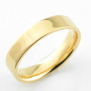 【10%OFFクーポン配布中】 k18 メンズ リング イエローゴールドシンプル ストレート 平打ち 地金リング 結婚指輪 k18 18金 エンゲージリング ハ...