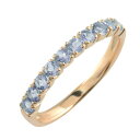 k18 タンザナイト リング 指輪 k18 18金 ピンクゴールド エタニティ エタニティリング ハーフエタニティ 18K 重ねづけ 華奢 レディース ゴールド 12月誕生石 12月 天然石 カラーストーン