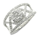 k18 リング ダイヤモンドリング 指輪 k18 18金 ホワイトゴールド 1.0ct ダイヤモンド ゴールド アンティーク 18k レディース 透かし 幅広 ...