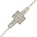18金 ブレスレット k18 ダイヤモンド ダイヤ ホワイトゴールド ダイヤモンドブレスレット レディース ブレス 18k 華奢 ホワイトゴールド
