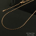 k18 ネックレス ゴールド モーグル チェーン ピンクゴールド デザインチェーン スライドチェーン レディース 18k 18金 華奢 調整できる PG ピンク...