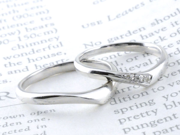 k10 ペアリング 結婚指輪 マリッジリング ホワイトゴールド ゴールド ダイヤモンド...