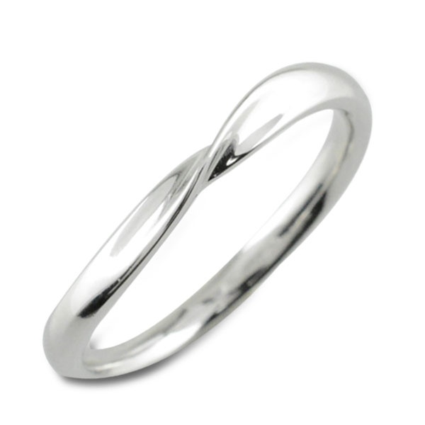 指輪 リング シンプルリング プラチナ プラチナ900 pt900 レディース 華奢 地金 ウエーブ 曲線のサムネイル