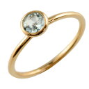 【スーパーセール10%OFF】 k18 リング アクアマリン ピンクゴールド 指輪 k18 18金 ピンキーリング レディース 天然石 18k アンティーク 一粒 カラーストーン 重ねづけ フセコミ 華奢 人気