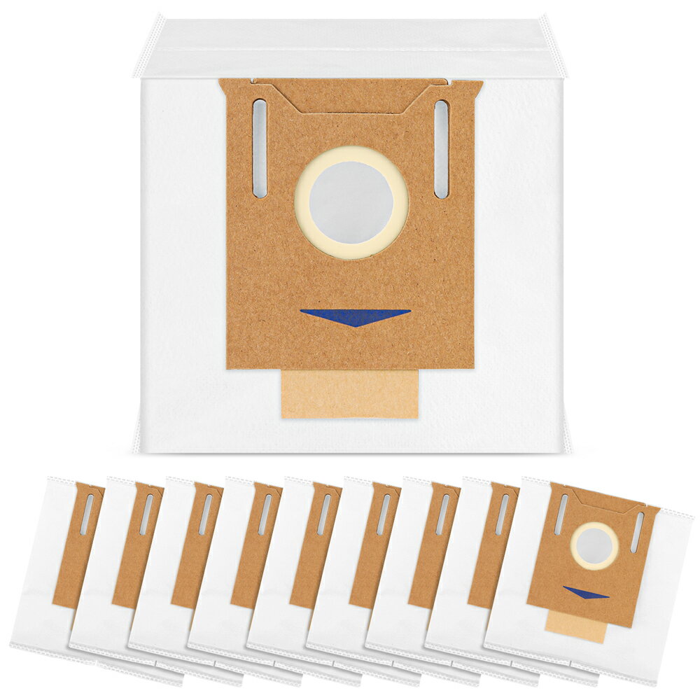 エコバックス 紙パック N8+ ダストボックス交換用エコ紙パック Ecovacs DEEBOT N8+ T8 T9シリーズ対応 消耗品 10点のサムネイル