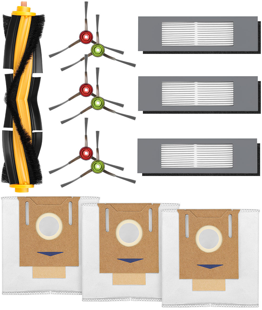エコバックス 消耗品 DEEBOT OZMO T8 N8 T9 N7 シリーズ 交換用消耗品アクセサリーキット ECOVACS DEEBOT ロボット掃除機 消耗品 N8 PRO T8 T8 AIVI フィルター T9 N8 PRO 紙パック DEEBOT ロボット掃除機 ブラシ ロボット掃除機交換パーツキット 13点入り