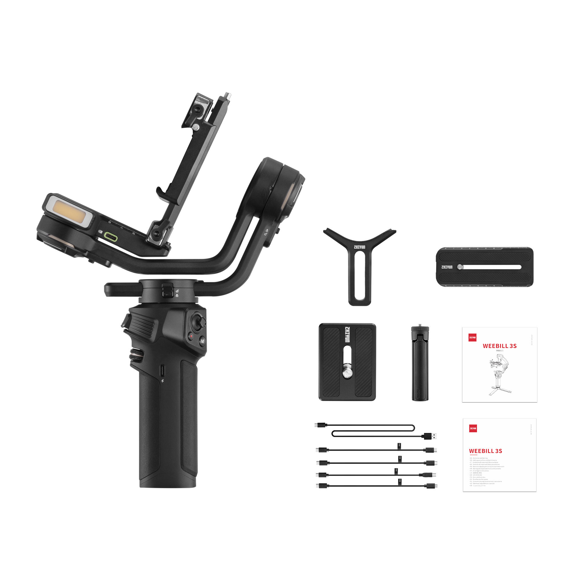 ZHIYUN WEEBILL 3S ジンバル 一眼レフ用 スタビライザー 3軸スタビライザー OLEDタッチスクリーン TransMountリストレストとTransMountリトラクタブルスリング付き 一眼レフ/ミラーレスカメラ…