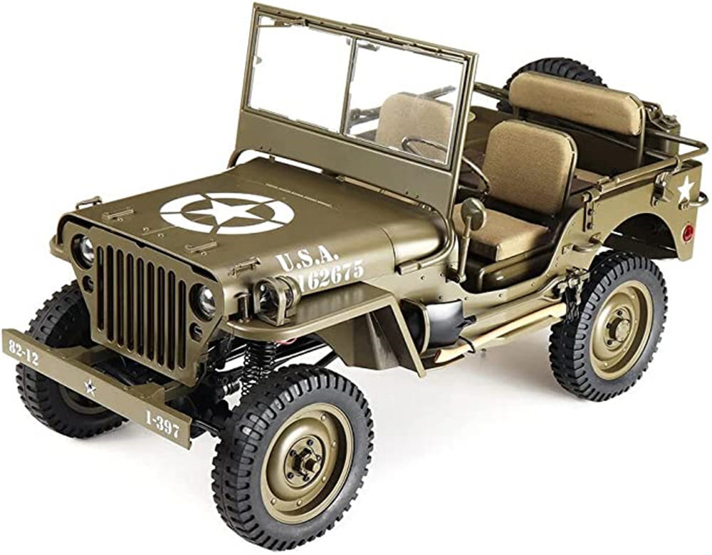 RC カー 1:6スケーラー ジープ リモートコントロール追跡軍用トラック4x4 オフロード車両 高性能ラジコンシミュレーションクライミングカー