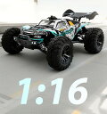1:16 ブラシレス ラジコンカー 70km/h 大人向け オフロード RCカー 高速車 四輪駆動 金具 2.4Ghz 競技 子供向け 人気 電動 車 おもちゃ...