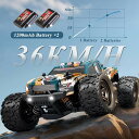 ラジコンカー 子供向け プレゼントに最適 1/18 4WD 電動 RC カー 2.4Ghz リモコンカー 36km/h 高速 RC バギー オンロード オレンジ...