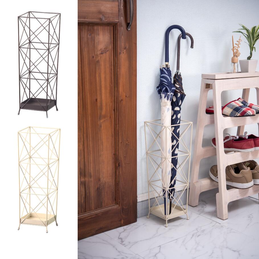 ROOM ESSENCE 東谷 傘立て スリム コンパクト おしゃれ 傘たて 北欧 受け皿付き アンティーク かわいい アンブレラスタンド スチール アイアン ...