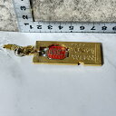 【中古】 【東京浅草みやげ】 【懐かしの昭和雑貨】 浅草 雷門 キーホルダー ご当地土産 全長約8.5cm プレート横約5.5cm ゴールド レッド 中古品 追...
