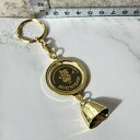 【中古】 【USA雑貨】 【レトロな逸品】 MICHIGAN ミシガン キーホルダー スーベニア 全長約8.5cm 直径約3.5cm ゴールドカラー 中古品