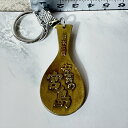 【中古】 【宮島みやげ】 【レトロキーホルダー】 安芸の宮島 厳島神社 キーホルダー しゃもじ 杓文字 大鳥居 日本三景 両面デザイン