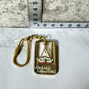 【長野白馬】 【ホテル限定】 Hakuba Alps Hotel キーホルダー ゴールド ホワイト レッド 縦約4.5cm 横約2.5cm 厚み約0.3cm 金属製 中古品