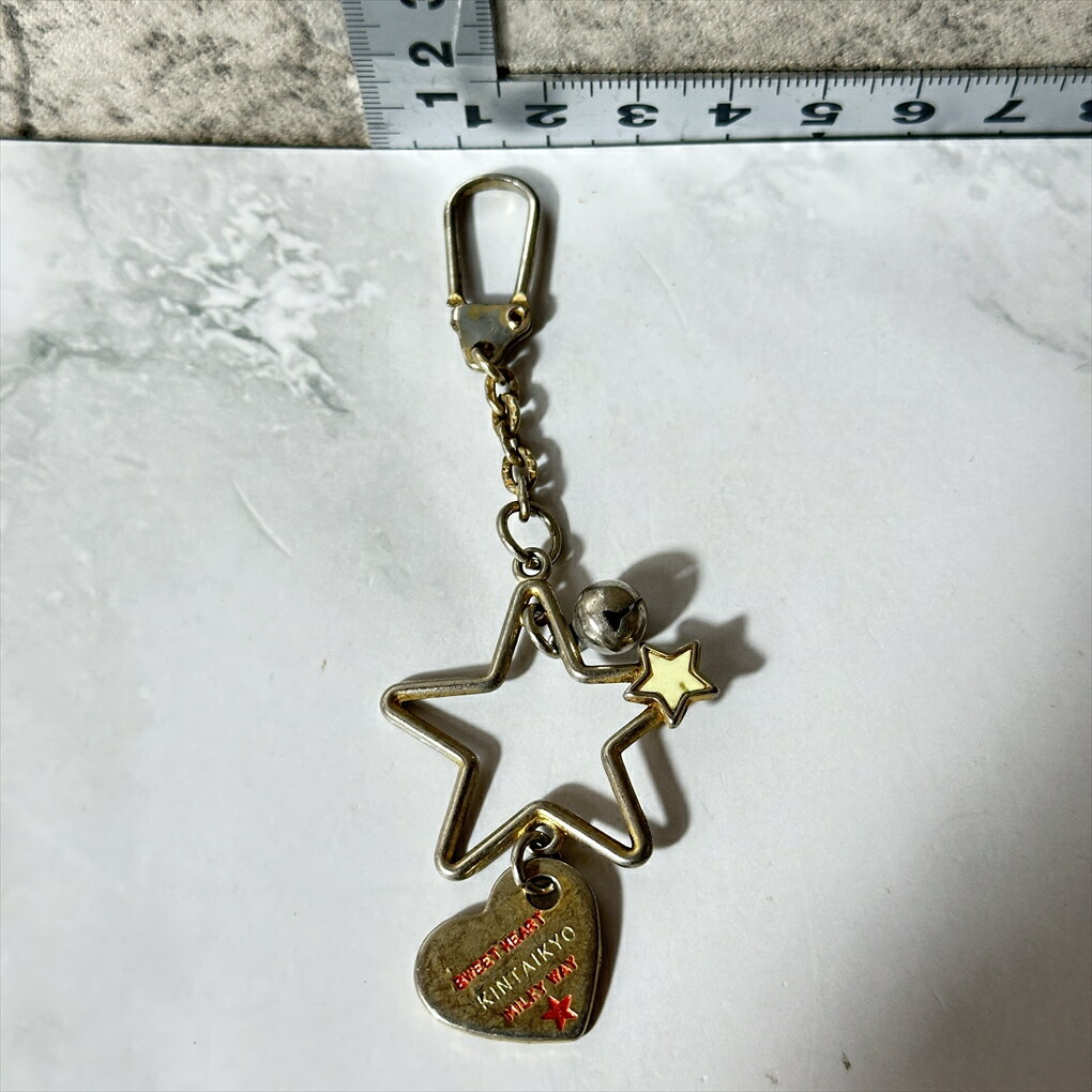 【ご当地限定】 【錦帯橋】 KINTAIKYO MILKY WAY キーホルダー 星型 ハート型 鈴付き シルバー ゴールド レッド ホワイト 縦約7cm 横約...