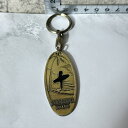 【サーフィン愛好家必見】 【長島観光記念の逸品】 NAGASHIMA 長島 BRA LAND キーホルダー サーフボード サーファー ゴールド ブラック 縦約5...